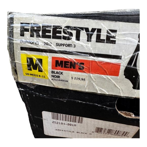 Burton Freestyle Mens Black Snowboard Bindings Sz M (8-11) Support 3 #252184001M - Picture 11 of 16